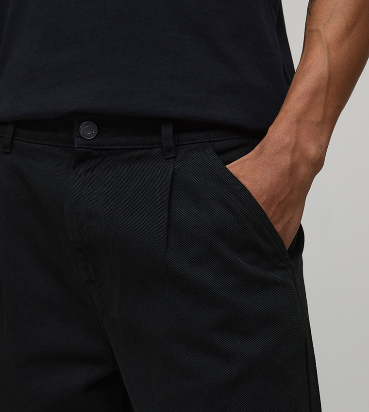 بنطلون مريح بخصر نصف مرن  