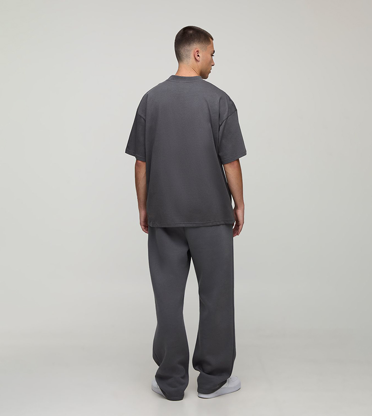 Solid Crew Neck Oversized T-Shirt