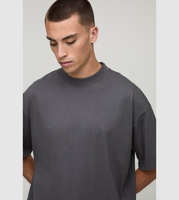 Solid Crew Neck Oversized T-Shirt