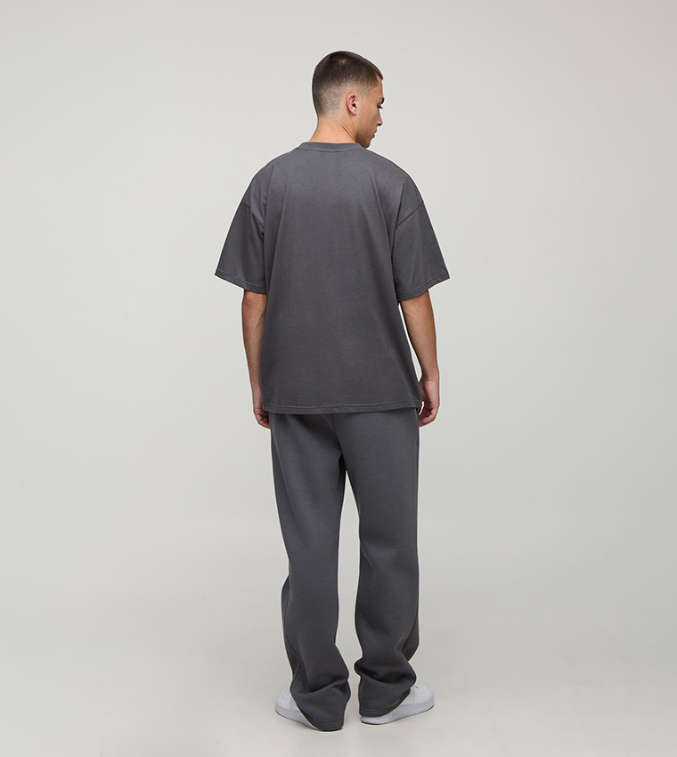 Solid Crew Neck Oversized T-Shirt