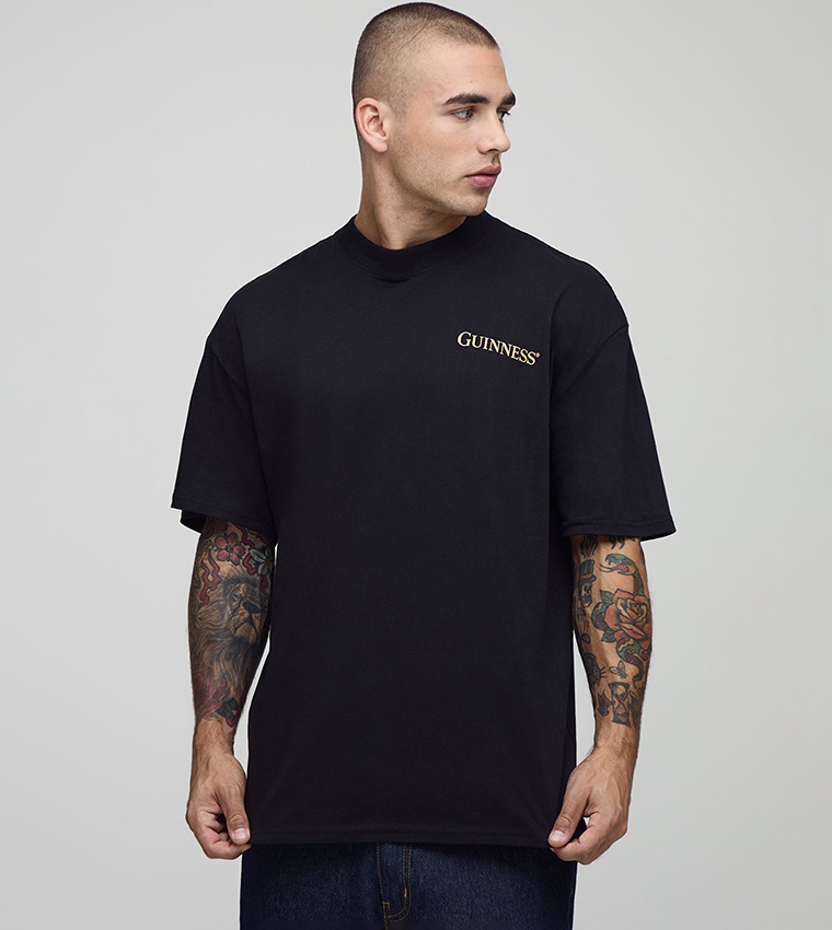 Guinness License Printed Oversized T-Shirt