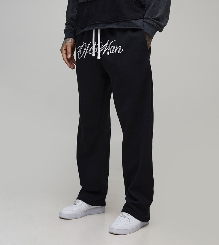 بنطلون رياضي بطبعة للمقاسات الطويلة 