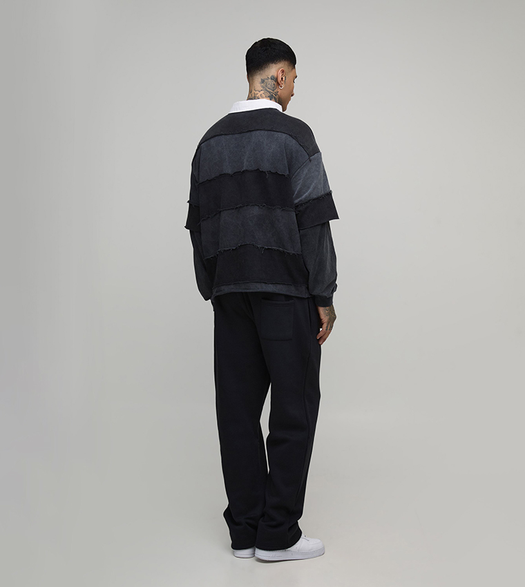 بنطلون رياضي بطبعة للمقاسات الطويلة 