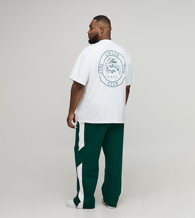 Straight Fit Official Print Panel Sweatpants