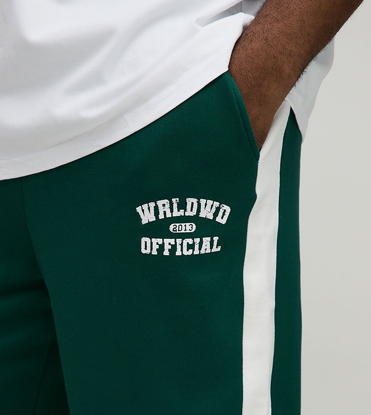 Straight Fit Official Print Panel Sweatpants