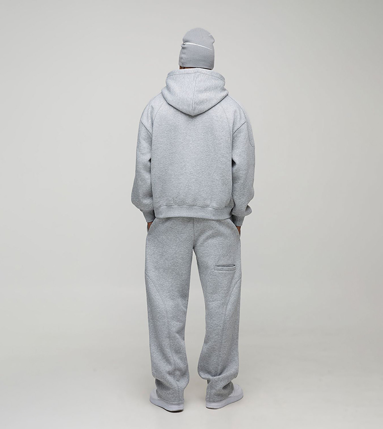 Embroidered Long Sleeves Oversized Hoodie