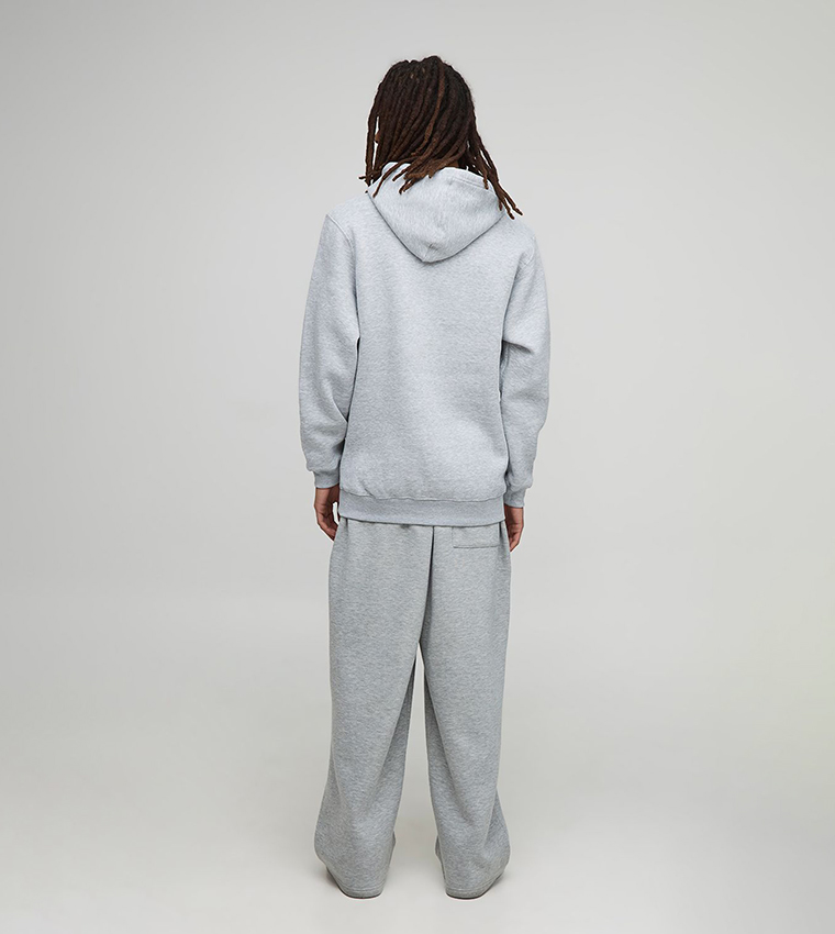 Solid Regular Fit Over the Head Hoodie