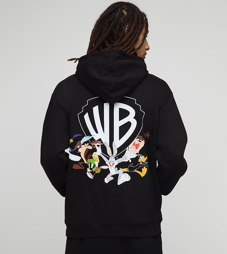 هودي أوفرسايز بطبعة 