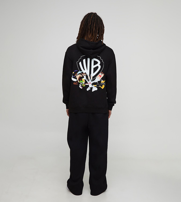 هودي أوفرسايز بطبعة 