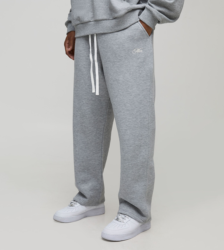Baggy Fit Script Drop Crotch Sweatpants