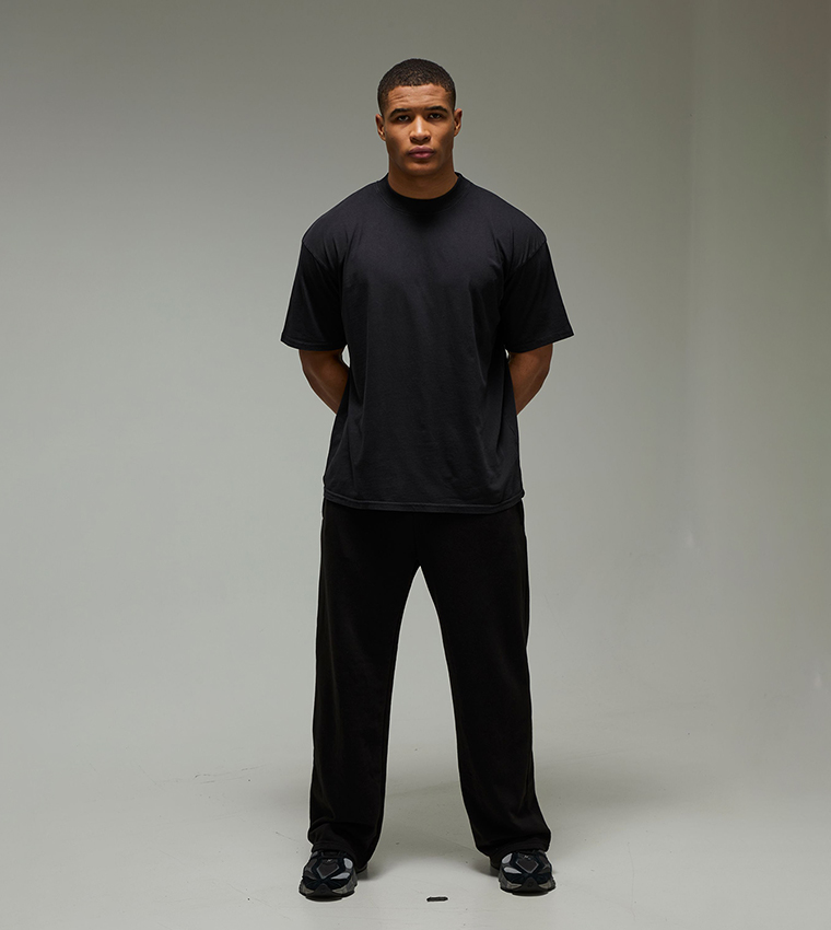 One More Rep Washed Oversized Crew Neck T-Shirt