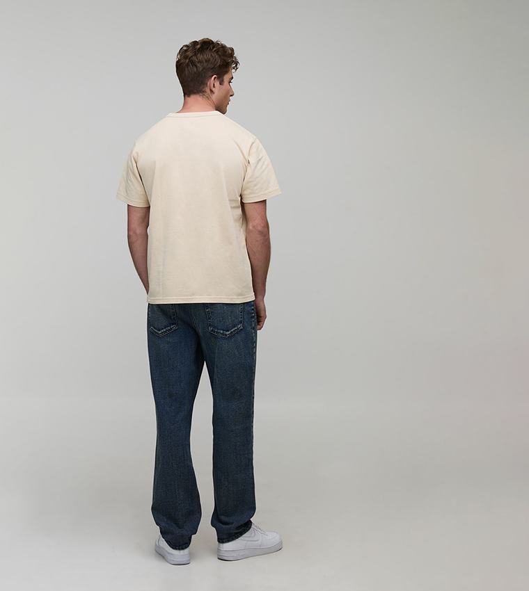 Washed Mid Rise Relaxed Fit Jeans