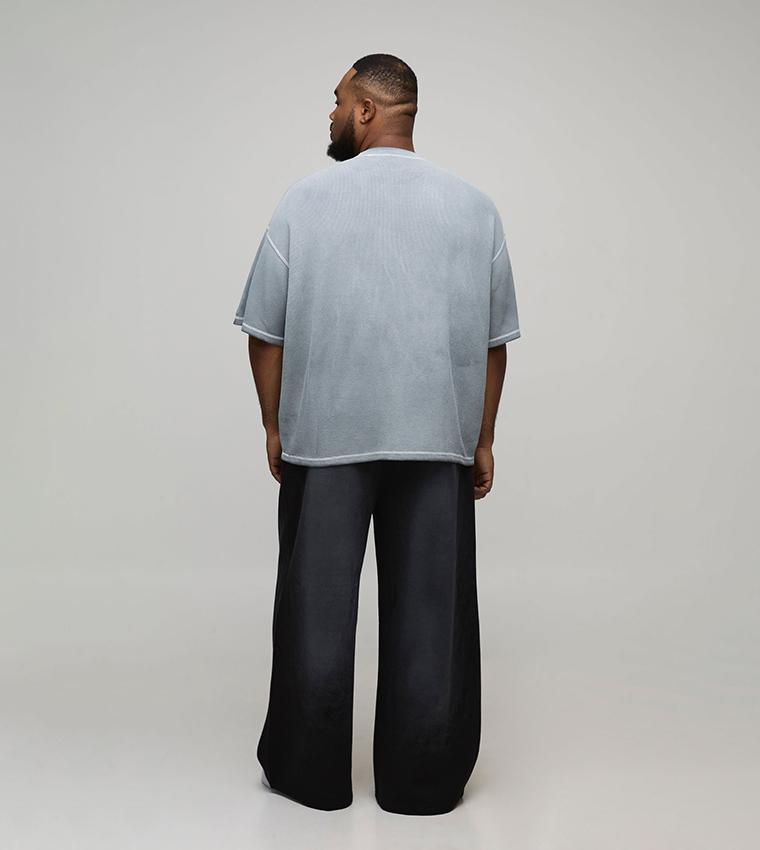 Extreme Wide Leg Spray Wash Joggers