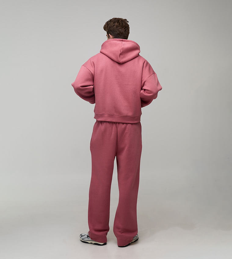 Drawstring Waist Straight Fit Sweatpants