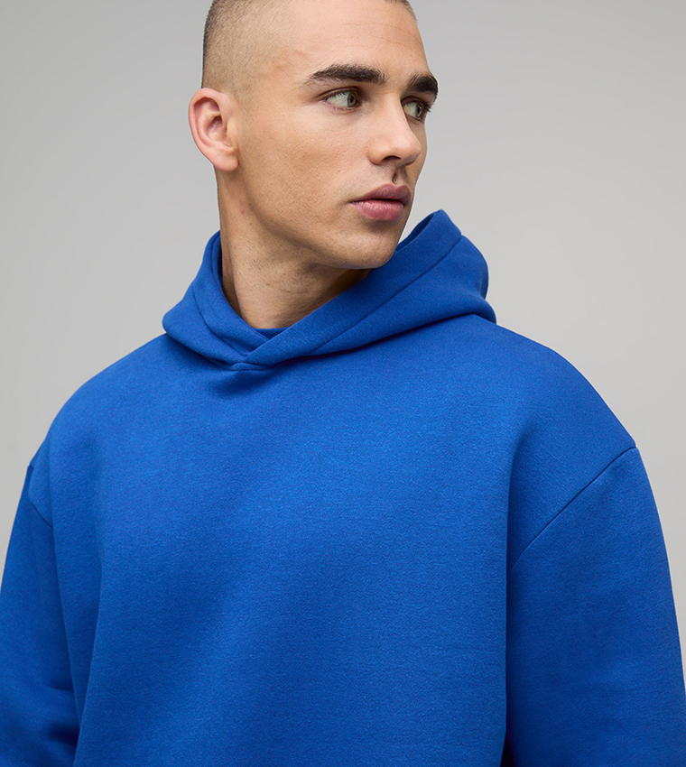 Solid Long Sleeves Oversized Hoodie