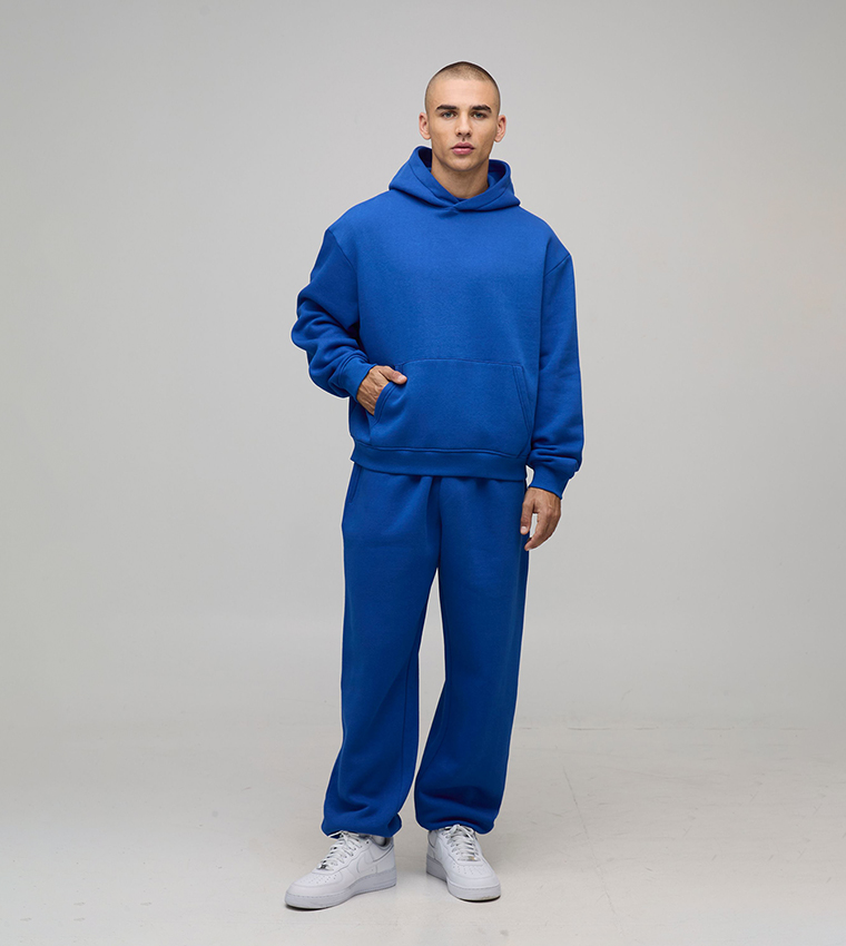 Solid Long Sleeves Oversized Hoodie