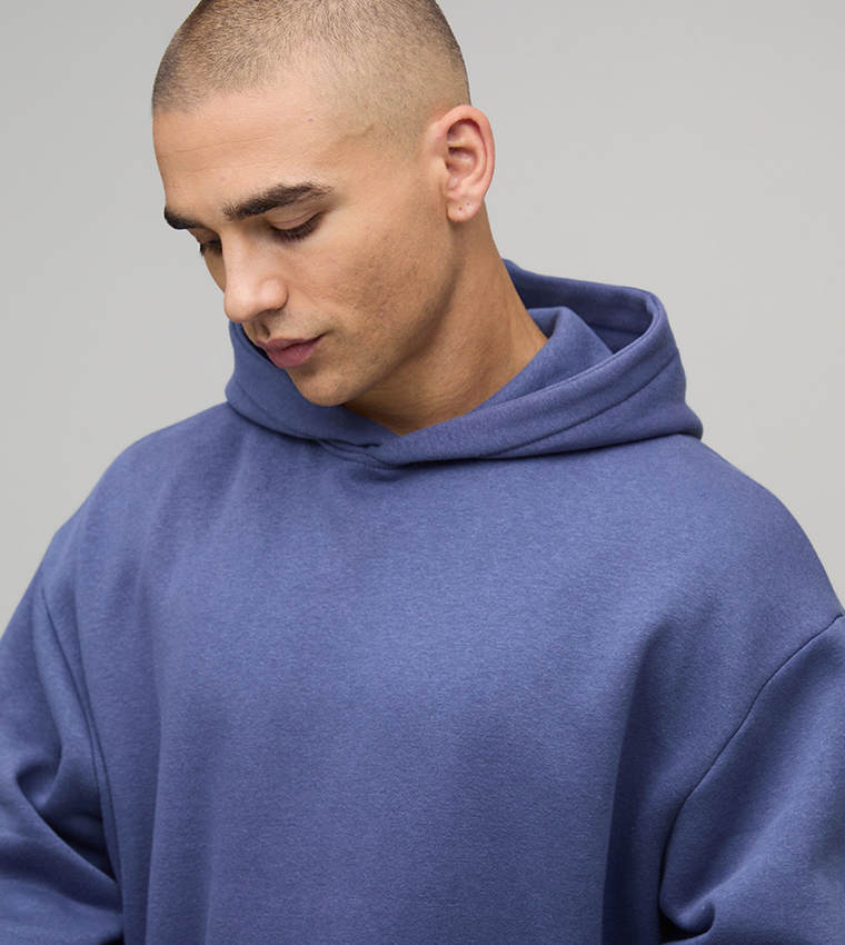 Solid Long Sleeves Oversized Hoodie