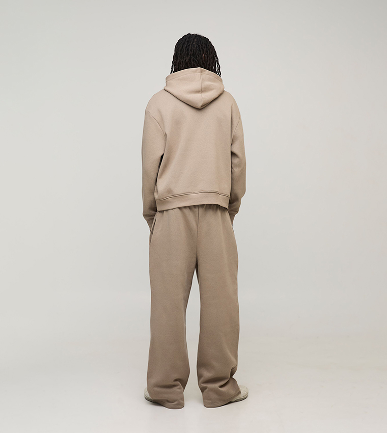 Solid Long Sleeves Oversized Hoodie