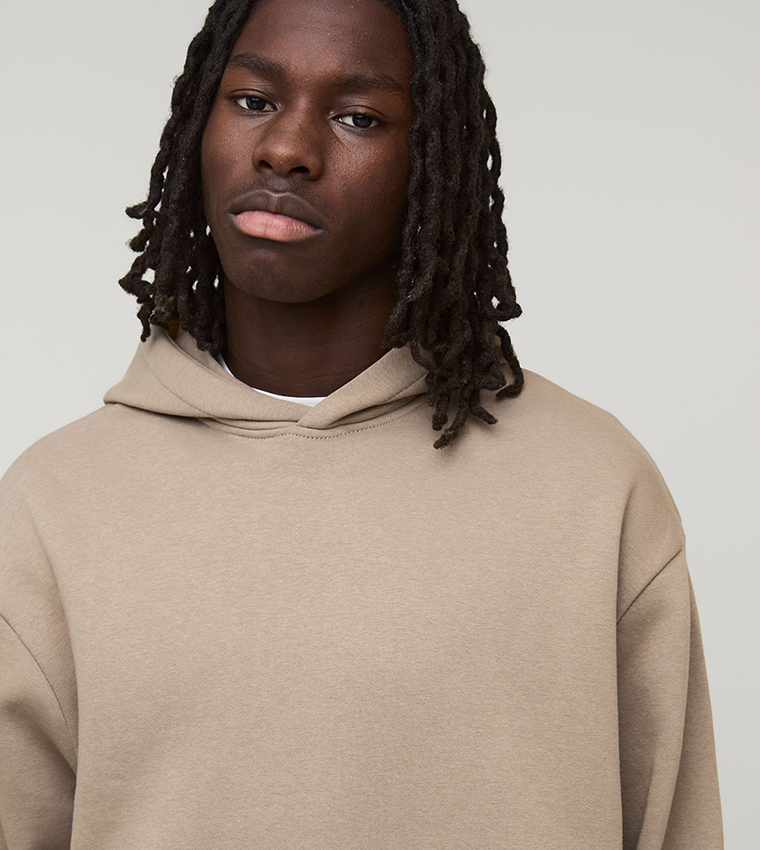 Solid Long Sleeves Oversized Hoodie