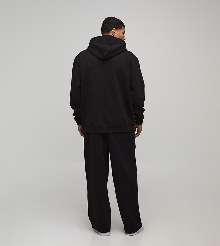 Ofcl Printed Long Sleeves Oversized Hoodie