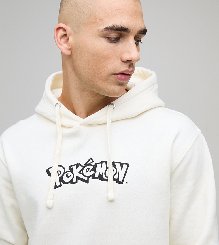 Regular Fit Pokemon Arcanine License Printed Hoodie