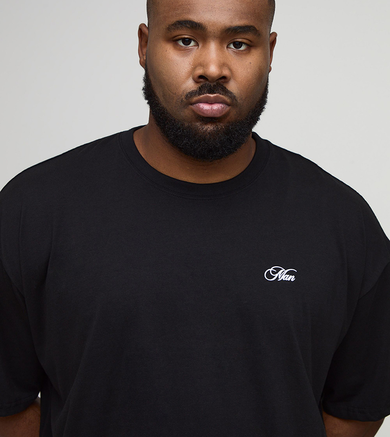 تيشيرت اوفرسايز بطبعة للمقاسات الطويلة والكبيرة 