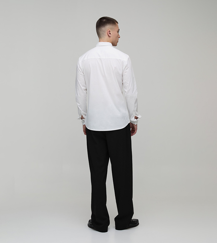 Stretch Fit Long Sleeves Casual Shirt