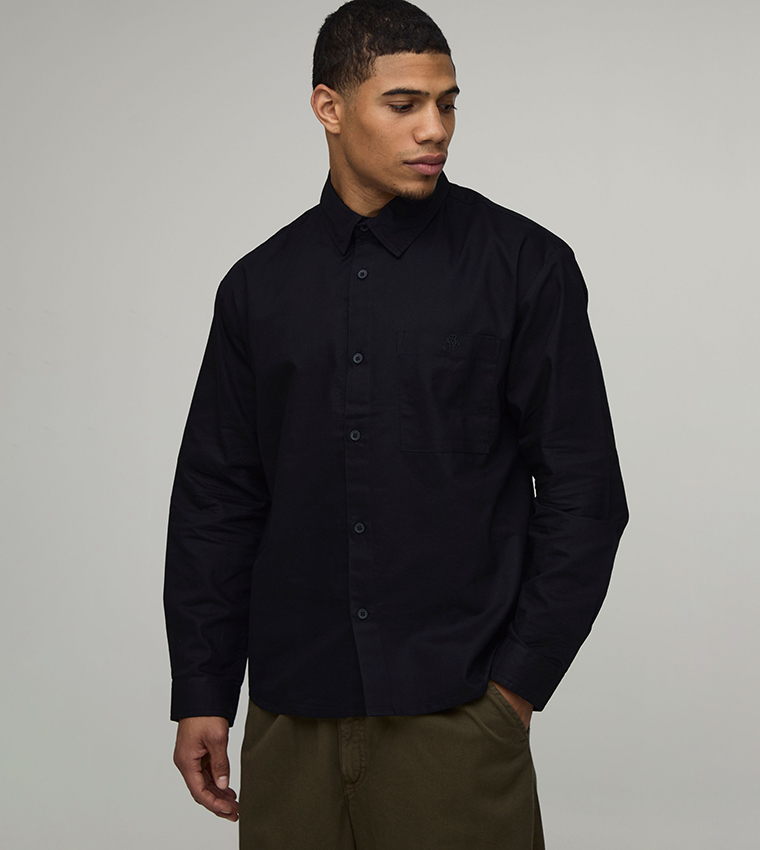 Long Sleeves Oversized Oxford Shirt