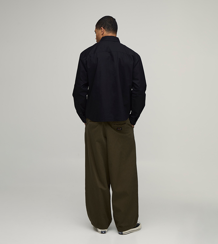 Long Sleeves Oversized Oxford Shirt