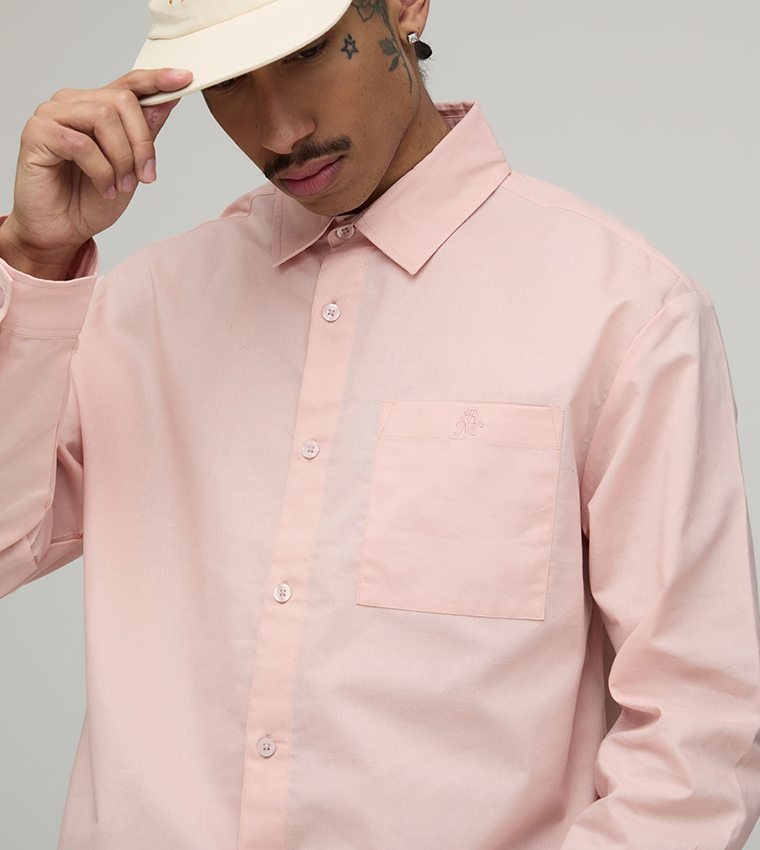 Long Sleeves Oversized Oxford Shirt