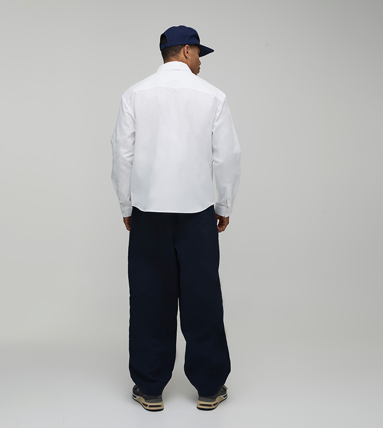 Long Sleeves Oversized Oxford Shirt