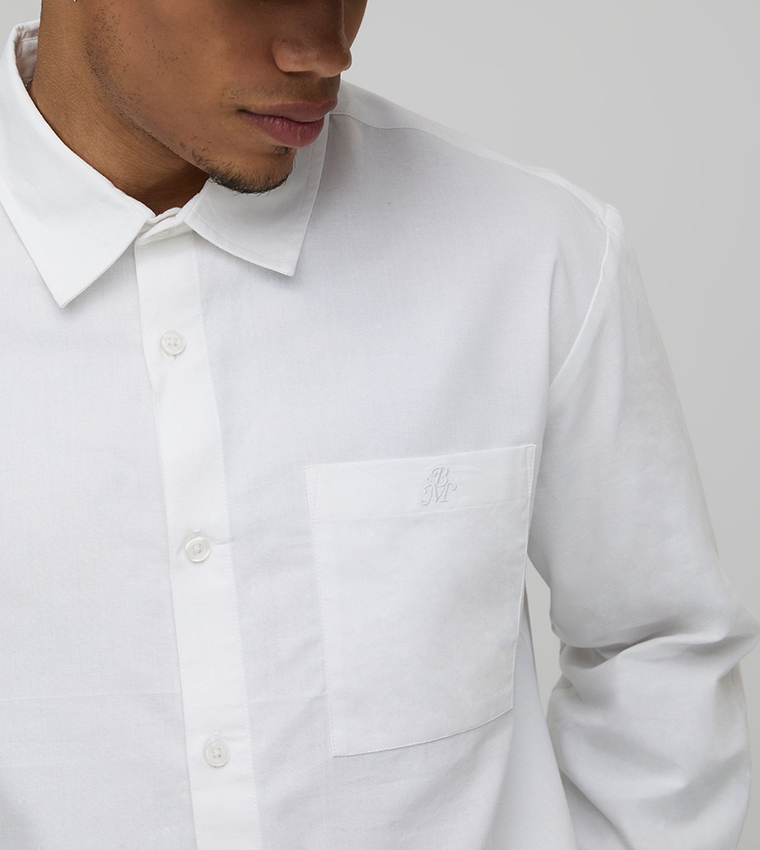 Long Sleeves Oversized Oxford Shirt
