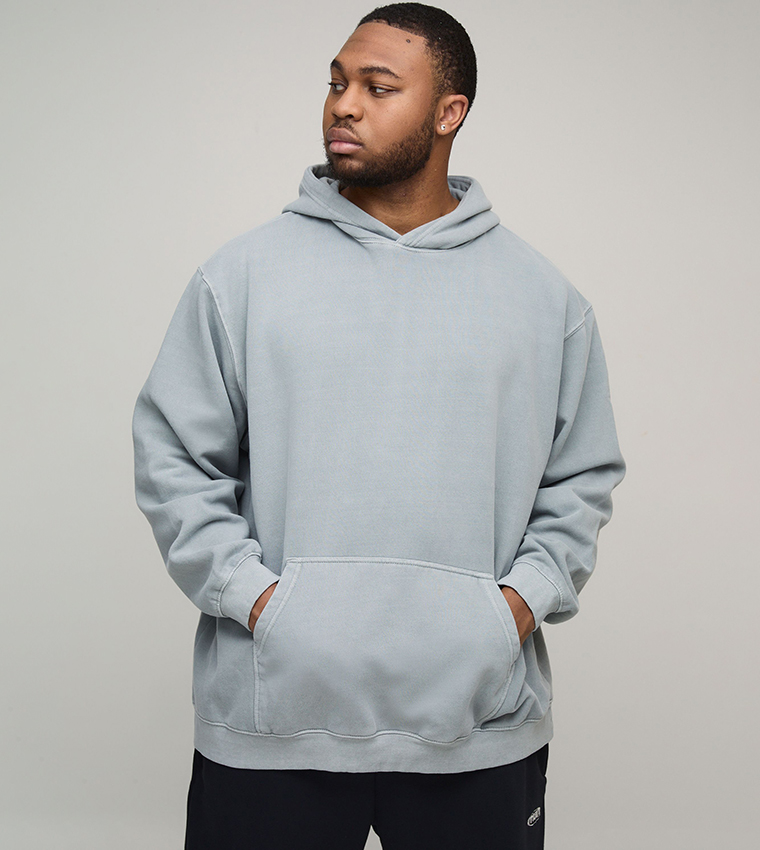 هودي اوفرسايز بطبعة ورود 