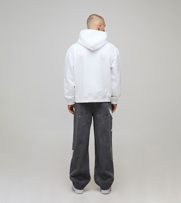 Worldwide Print Heavyweight Oversized Hoodie