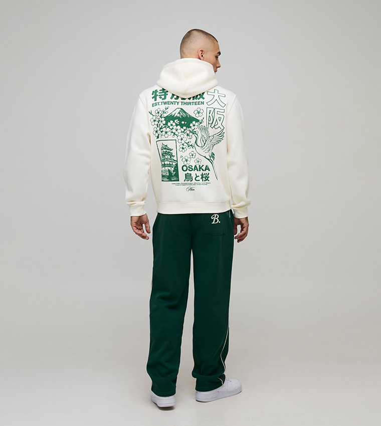 Osaka Print Long Sleeves Hoodie