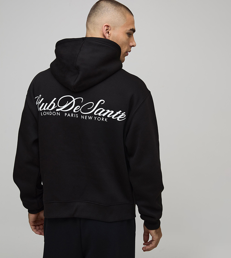 Club De Sante Printed Oversized Hoodie