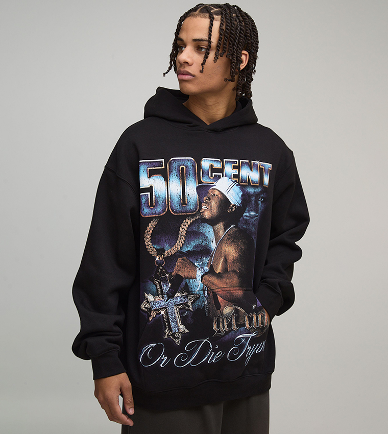 هودي اوفرسايز بطبعة 