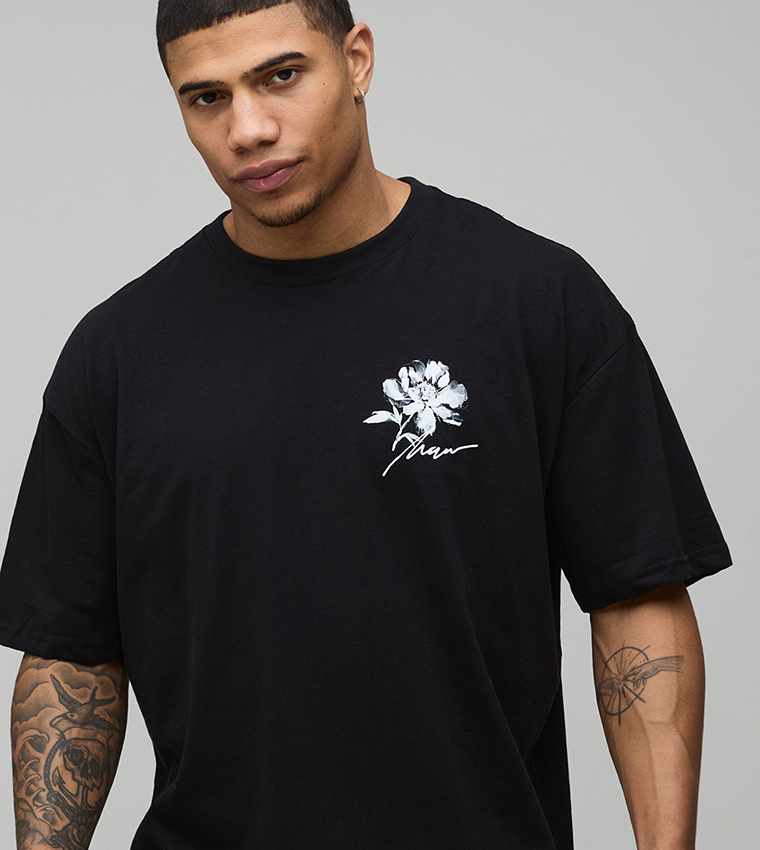 Floral Printed Oversized T-Shirt