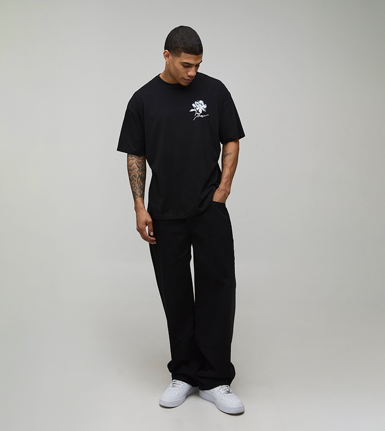 Floral Printed Oversized T-Shirt