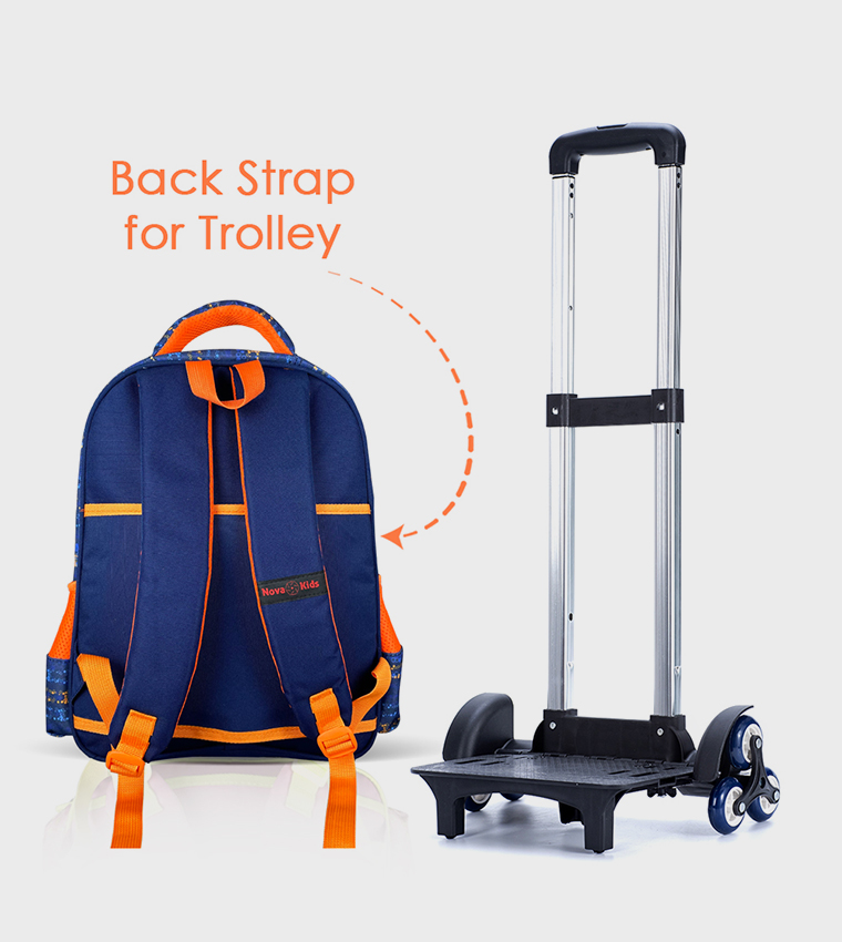 3D Printed 16.5" Trolley School Bag - Astronaut