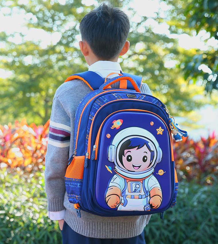 3D Printed 16.5" Trolley School Bag - Astronaut