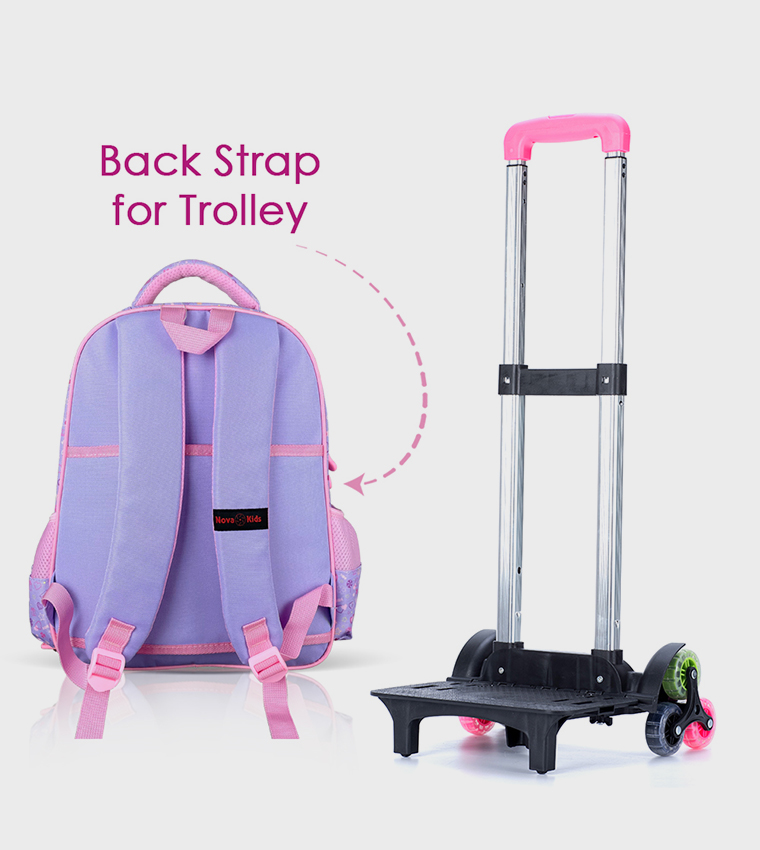 3D Printed 16.5" Trolley School Bag - Ballerina