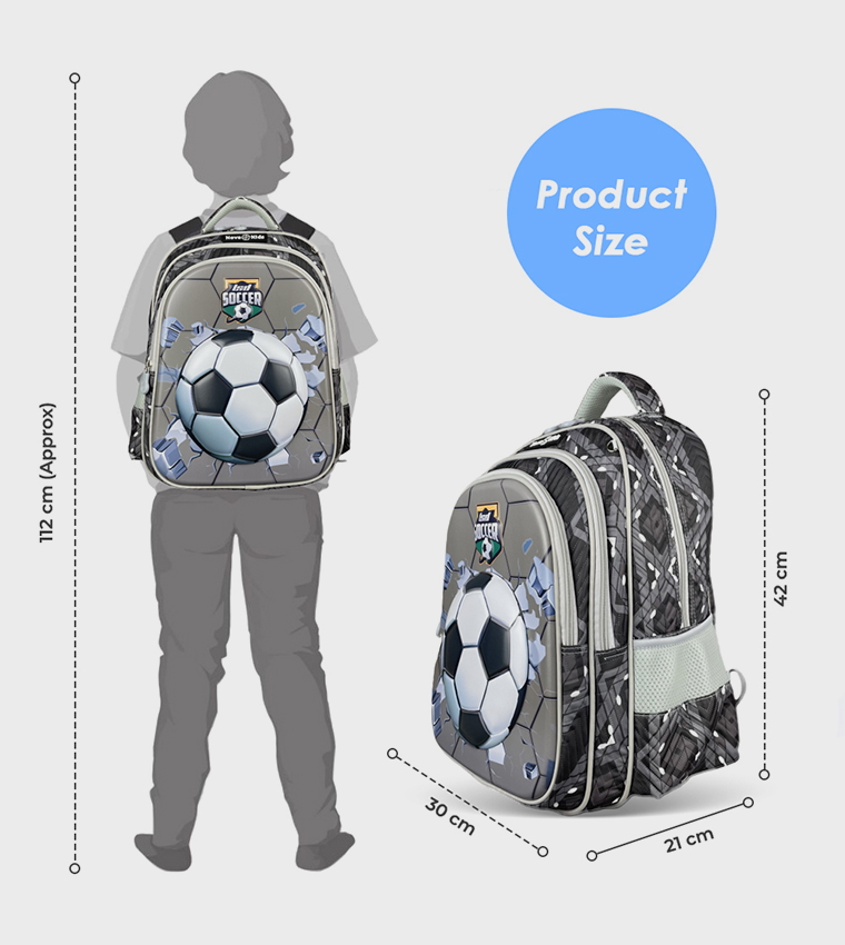 3D Printed Trolley School Bag - Soccer