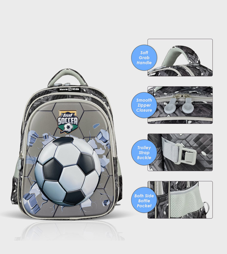 3D Printed Trolley School Bag - Soccer