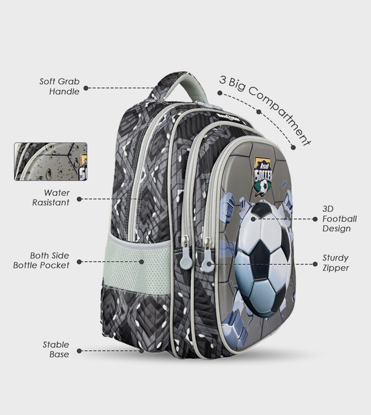 3D Printed Trolley School Bag - Soccer