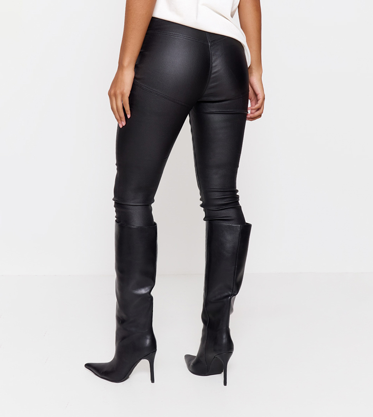 Hourglass Coated Skinny Fit Jeans
