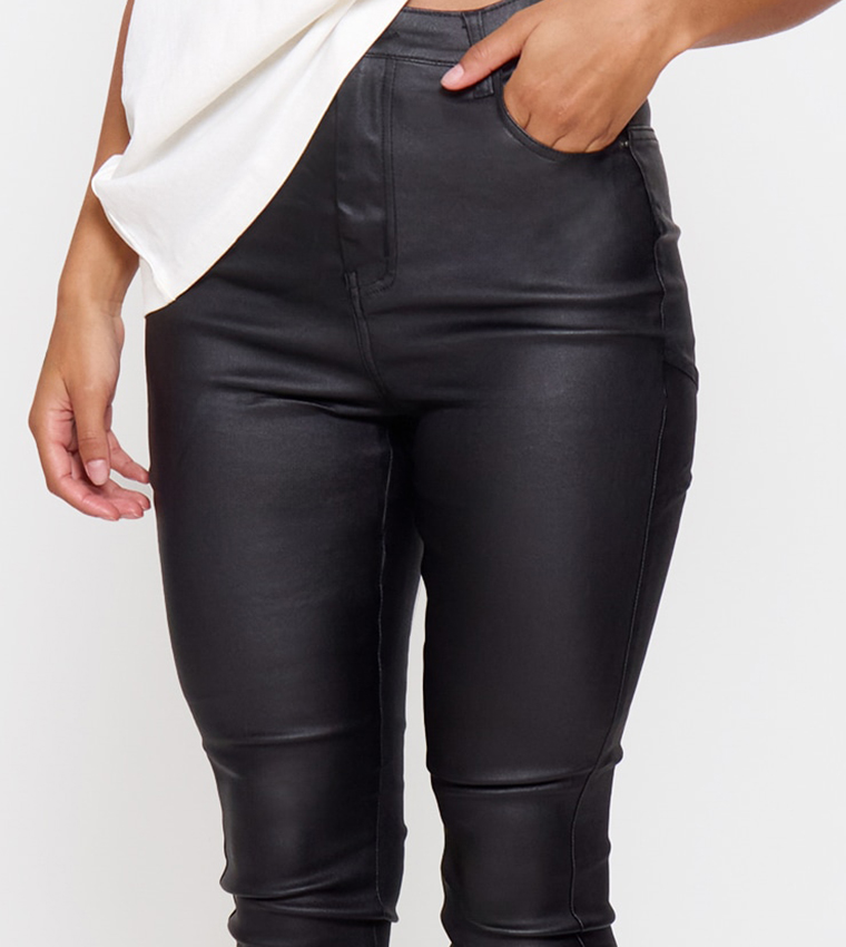 Hourglass Coated Skinny Fit Jeans