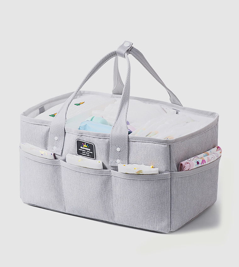 Diaper Bag With USB + Diaper Caddy