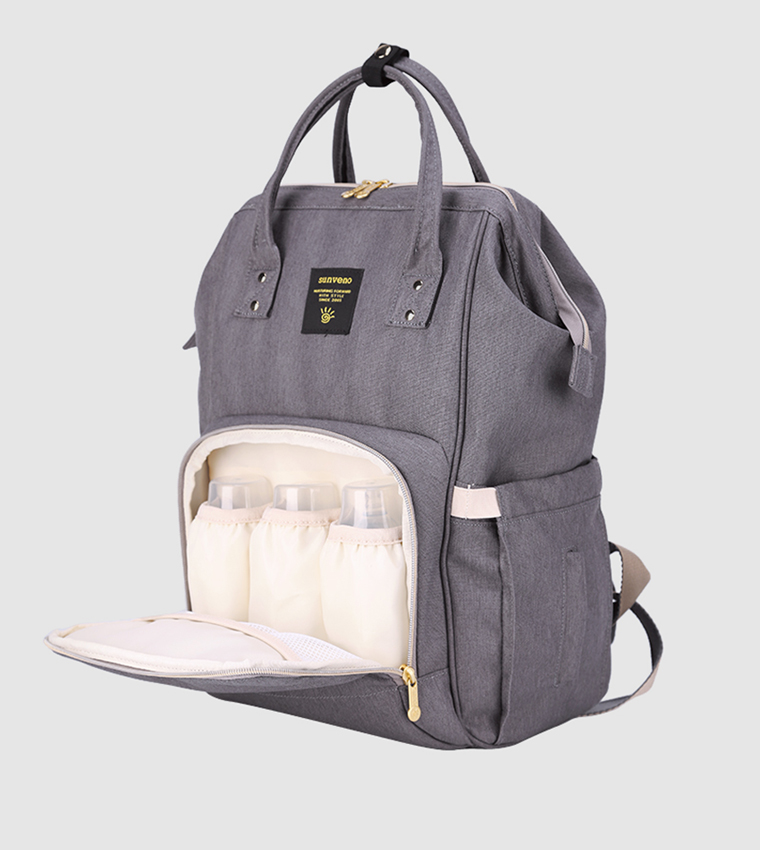 Diaper Bag With USB + Diaper Caddy