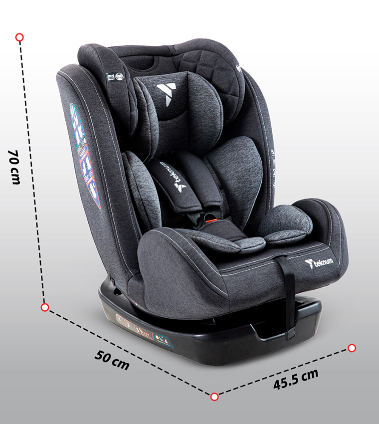 Teknum Evolve 2 Car Seat with Dad's Diaper Hand Bag (0-12yrs)